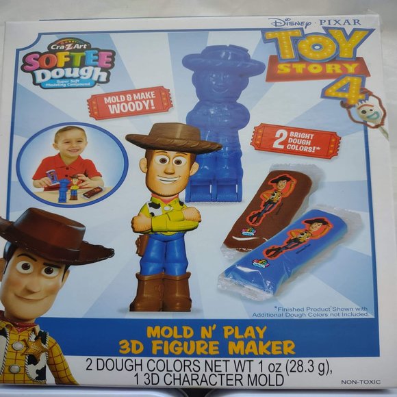 NWT 3 Piece Disney Pixar Toy Story 4 Mold N Play 3D Figure Maker and Puzzles Set - Picture 2 of 7
